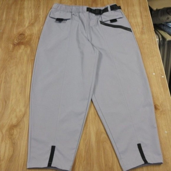 NIKE Sportswear Tech Pack Curve Woven Pants Sz L Purple Black Jogger Workout Gym - Picture 2 of 15
